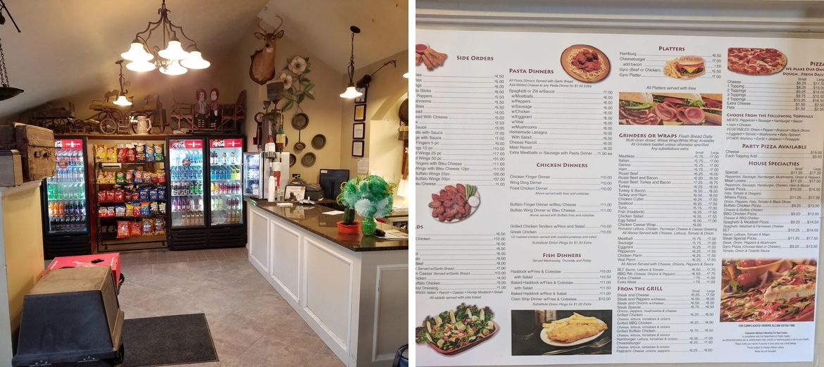Athens Pizza Menu